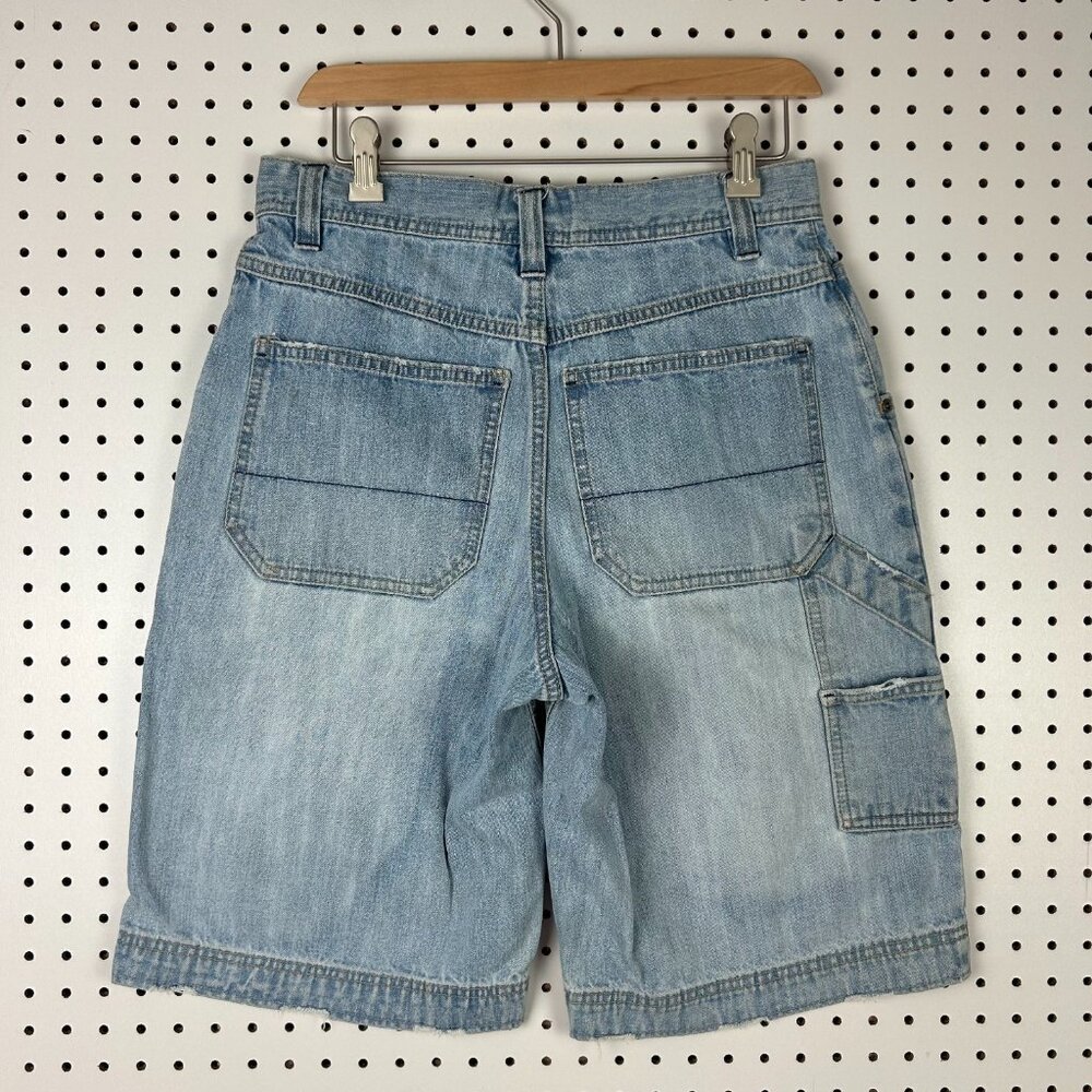 No Boundaries 90s Light Wash Carpenter Shorts Size 30 Worn Y2K Baggy Work Wear